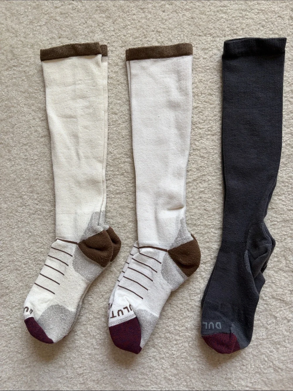 Ladies Duluth Trading Company Compression Socks - Three Pairs